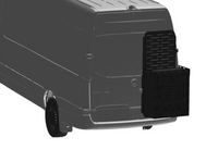 Support multi-usage avec boite large ATLAS RC pour porte arrière de van