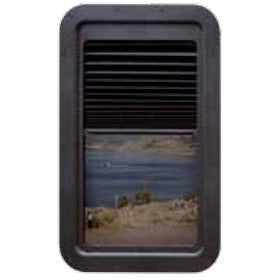 Slim Window Shade for RV Door - Tinted Glass, Black Frame, Easy Installation