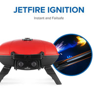 Napoleon TravelQ™ 285 Red Portable Propane Grill - Compact and Powerful