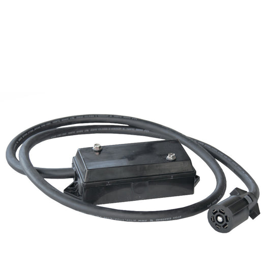 Boîte de jonction 7 broches avec fil noir 8' pour remorque