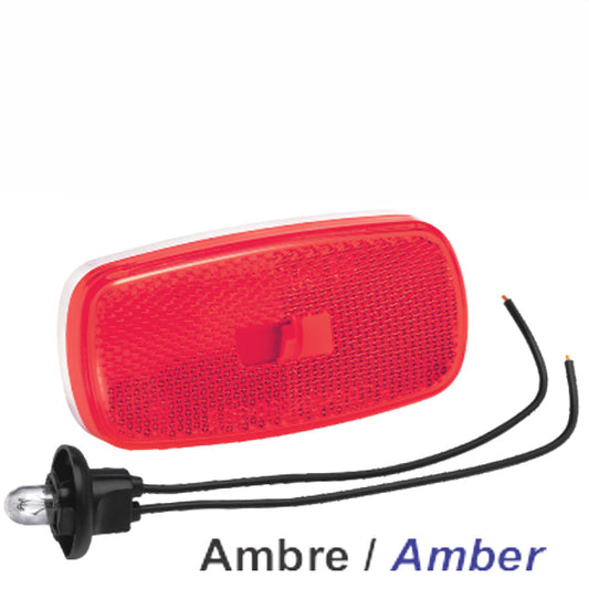 Lumière Style Bargman Jaune #TS59002 – Feu de position ambre pour remorque