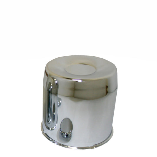 Capuchon chrome centre 8 trous – Cache-moyeu pour roue de remorque