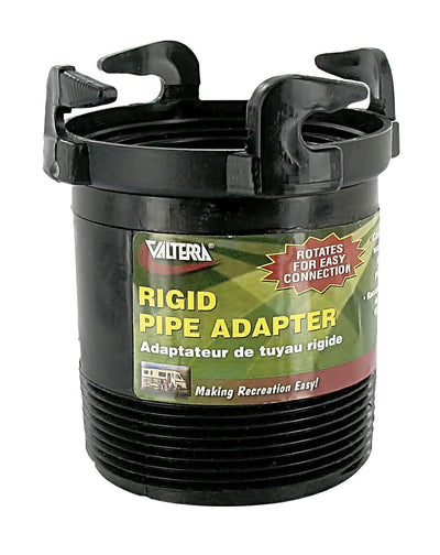 3-Inch Waste Valve Adapter - Rotatable Rigid Pipe with Male Thread and Bayonet Hooks