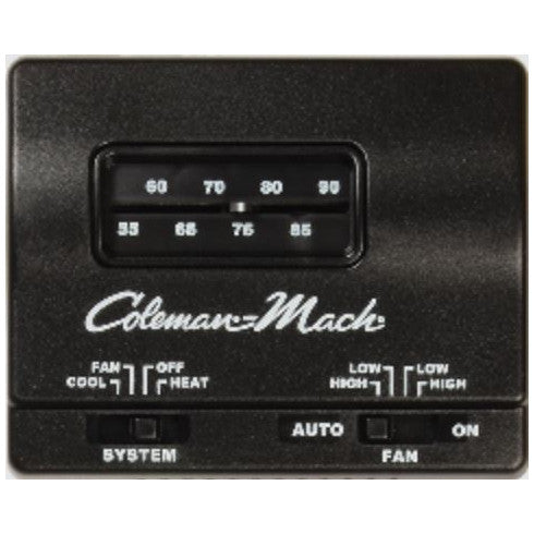 black cool coleman thermostat
