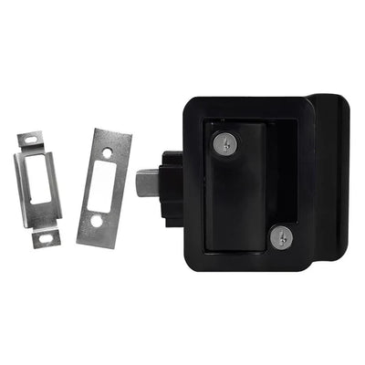 Loquet de porte d'entrée RV PRO avec pêne dormant pour VR – Noir