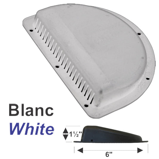 Prise d’air extérieure en plastique blanc pour VR – Modèle WHMAV2