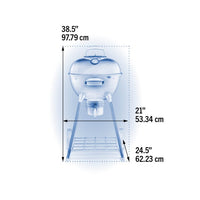 Gril à charbon Napoleon NK18K-LEG - Gril compact 18 pouces avec thermomètre ACCU-PROBE et système de gestion de la chaleur Vortex