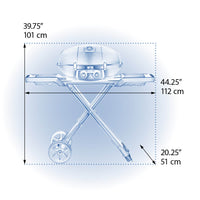 Barbecue Portatif Napoleon Phantom TravelQ™ PRO285 - Design Noir Mat & Chariot Pliable