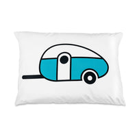 Camco RV Sheet Set 'Life is Better at the Campsite' – Queen Short Size for RV, Polyester, Machine Washable, Multi-Camper Design