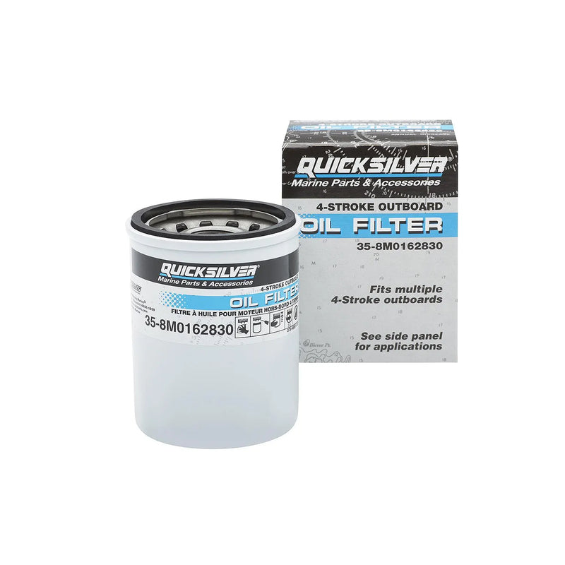 Filtre à huile Quicksilver 8M0162830 pour moteurs hors-bord Mercury et Mariner 4 temps
