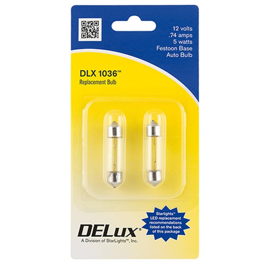 Ampoule Polyvalente SX 1036 à Incandescence - Base Festoon - 5W - Ensemble de 2