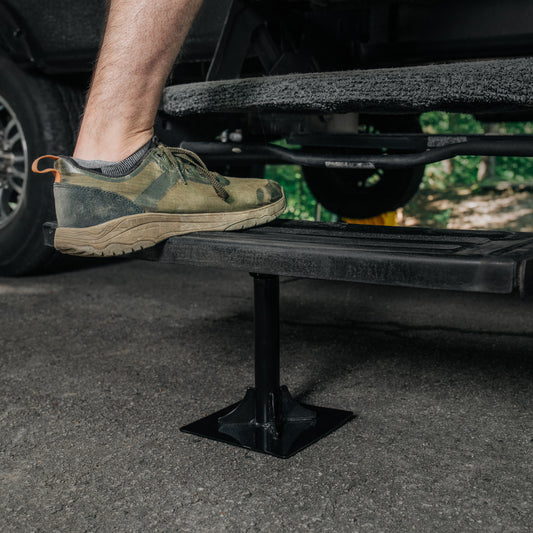 Support de Marche pour VR Camco Save-A-Step – Stabilisateur Réglable, Acier Robuste, 1 000 lb