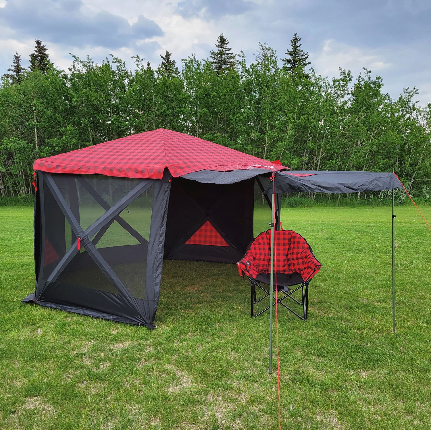 Bear Den Gazebo Deluxe - Rouge/Noir