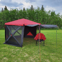 Kuma Outdoor Gear Bear Den Deluxe Gazebo - Red/Black