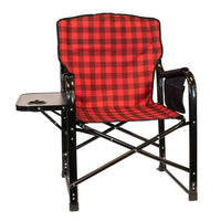 Chaise Pliable Kuma Bear Paws avec Table Latérale et Porte-Boissons - Robuste et Confortable, 350 lb