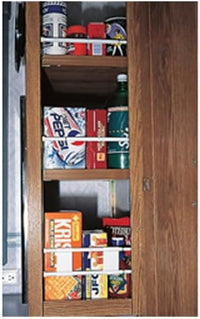 Support de contenu d'armoire pour RV - Barre extensible de 10 à 17 pouces, 3 par paquet
