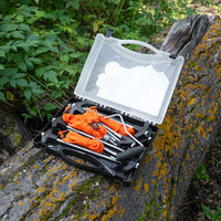 Deluxe Tent Stake Kit by Kuma Outdoor Gear – Heavy-Duty Anchoring Set