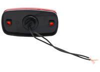 Optronics MC32RBB – Feu de gabarit rouge 4"x2" pour remorque, montage en surface, 12V, ampoule incandescente