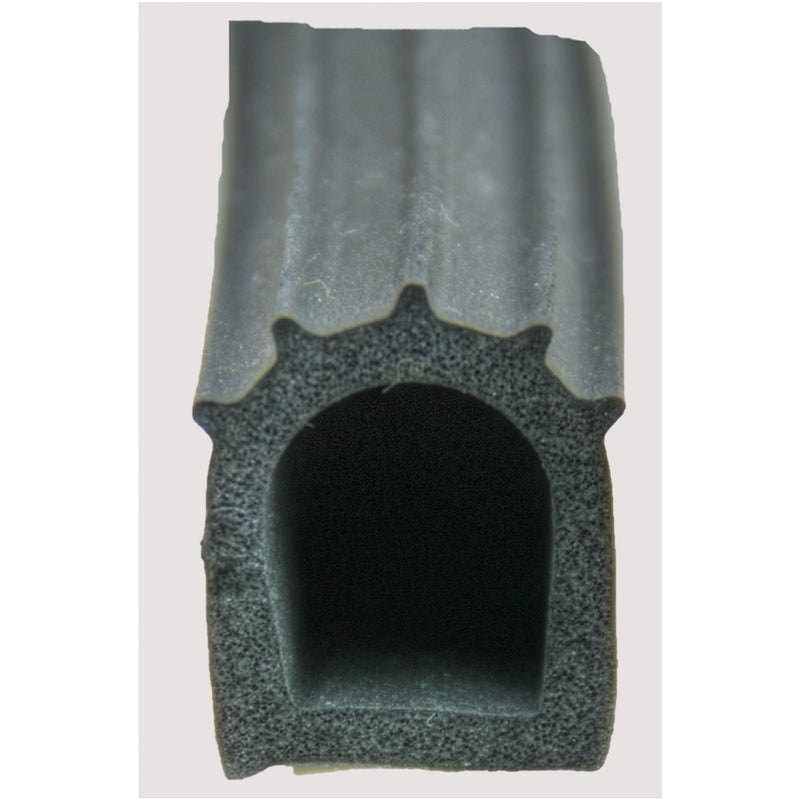d seal blk ribbed to feet /50ft
