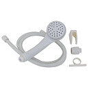 shower kit with white air fusion hose