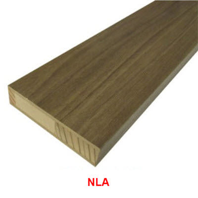 stile - square - 18mm x 3" x 96" - lc - w/mdf face - hideout walnut