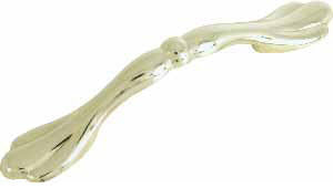 cabinet - drawer - pull - brass - 3 cc - oval foot
