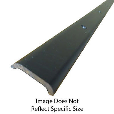 trim - metal - 16' - flat - w/countersunk holes - black