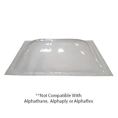 skylight - 14" x 22" - outer dome - clear
