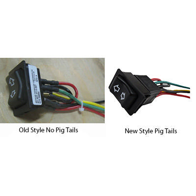 switch - slideout - w/wire harness - black
