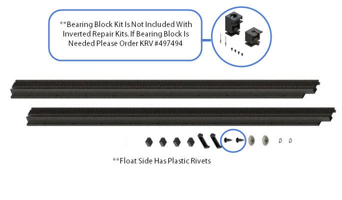 mechanism - inverted - repair kit - float side - black