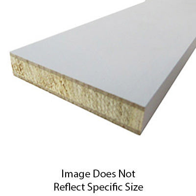 stile - square - 18mm x 4" x 96" - carb 2 - lc w/mdf face - designer white