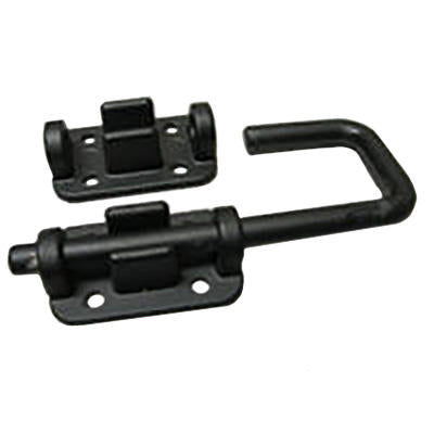 latch - security door lock - 1 1/4" - black