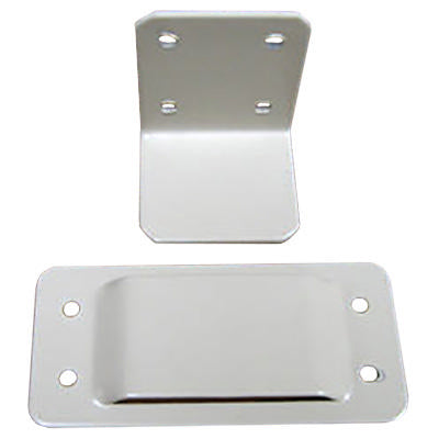 bracket - wall mount - l - w/slot - almond - powder coat