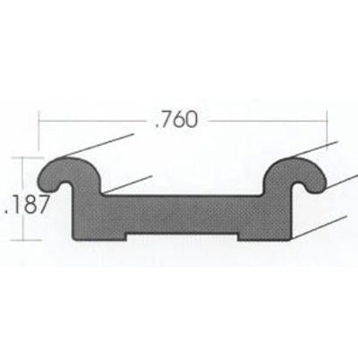 trim - retainer - 14' - mill finish - large