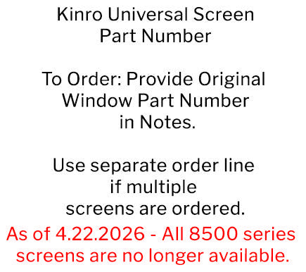 screen - window - replacement - all sizes - kinro