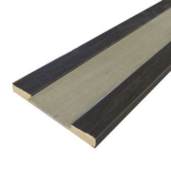 trim - fascia - leg - .625" x 6" x 96" - header - carb 2 - mdf - 3 pc - minster rub thru - mg platinum maple