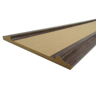 trim - fascia - 1/2" x 6" x 169" - carb 2 - mdf - hideout walnut