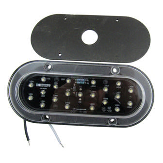 light - tail - back up - white led - oval - surface mount - w/gasket