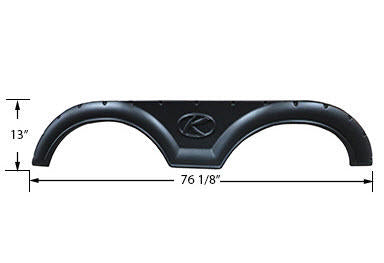 fender - skirt - tandem - tpo - w/"k" logo - black