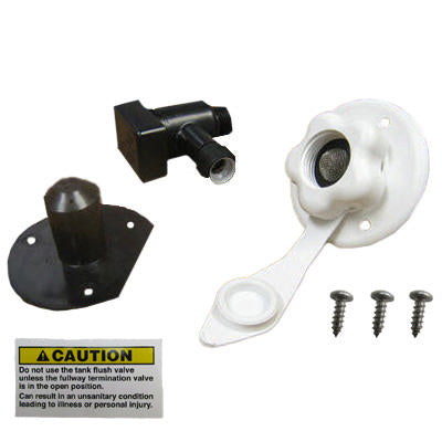 tank - fitting - flusher assembly - plastic - full package assembly