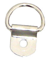 clip - 5/8" - w/ metal d-ring - w/ rivet hole