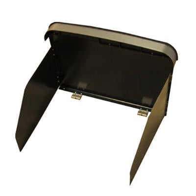 range - outside cook center - 1/4" higher - cover w/wings - black