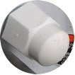 tire - lug cover - white