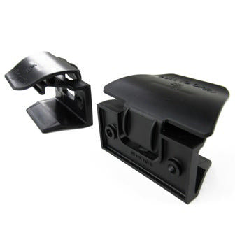 latch - mirror wardrobe door - black - (50/bx)
