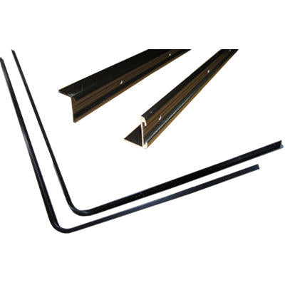 trim - metal - prebent - fw - lower sprinter front - 115" - 2 pc set - black