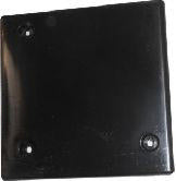 cap - slideout - 4 3/4" - square - black