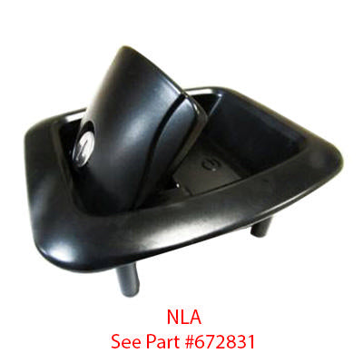 door - baggage - lock actuator - w/cylinder - w/o rotary - black powder coat