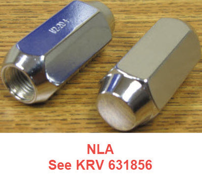 tire - lug nut - 1/2"-20 - x long 2" - acorn - chrome - excalibur