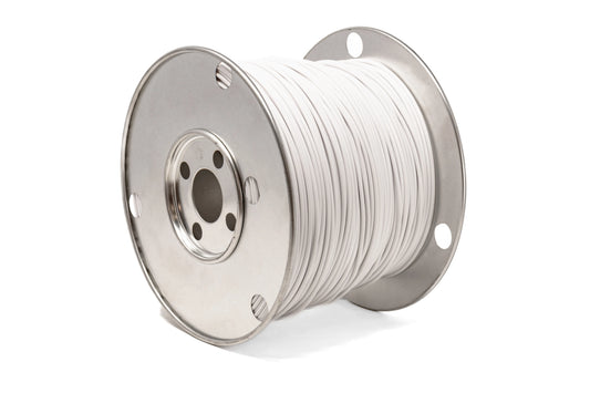 Fil automobile blanc 10 AWG – Résistant UV, huile et sel - VENDU AU PIED
