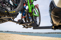 Support de vélo Enthuze à attelage plateforme pour 4 vélos – Montage sur attelage 2 pouces, inclinaison pour accès au coffre, capacité de 160 lbs